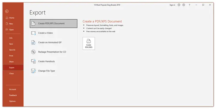 How to create handouts in powerpoint