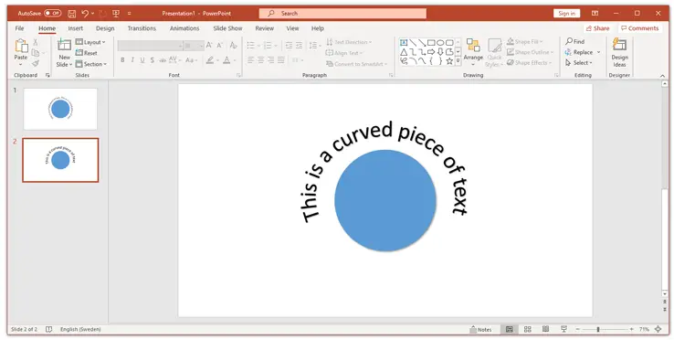 How To Curve Text In Slides